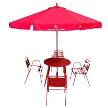 ชุดร่มและเก้าอี้ในสวนกลางแจ้งทุกสภาพอากาศที่ทันสมัยหลังคาป้องกันรังสียูวีขนาด4*4ม. พับได้แบบพกพาสำหรับใช้งาน - Product Image 5