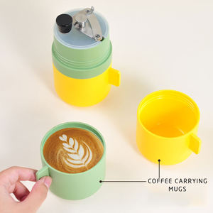 Nouvelle tasse à café isolée en acier inoxydable tout-en-un <span class=keywords><strong>avec</strong></span> moulin manuel pour cafetière portable pour le voyage - Product Image 2