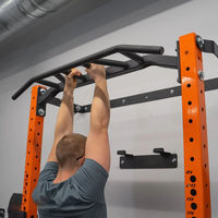 PINJIAN 11 pièces ensemble d'exercice mural pliant pull-up support haltérophilie multi-fonctionnel équipement d'entraînement Squat Rack ensemble