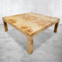 Table basse moderne en bois, placage de bois de Mappa, rectangulaire, tables de salon de luxe