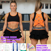 Tenues d'entraînement de cheerleading All Star, fabrication OEM, personnalisation avec strass, sublimation, échantillon en 48h, expédition en 7 jours