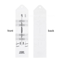 GOKA Oferta Especial R36D Medidor de Velocidad para Discos de Vinilo LP, Verificador de Discos, Transportador de Alineación de Cartuchos Blanco PP