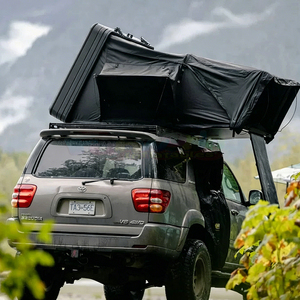 Aluminum Offroad Hardshell Roof <b>Top</b> Tent Hard Shell With Waterproof Car Rooftop Tent Capacity 2-4 People Camping Car Roof Tent - Product Image 4