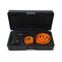 Nesen Lot de 10 scies cloches en acier rapide pour le bois, toutes tailles standard, avec pointe en acier allié, pour la découpe de panneaux de portes d'armoires domestiques