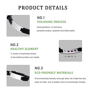 Bracelet Magnétique Énergétique Quantum Scalaire en Silicone Bio Santé à Ions Négatifs FIR Personnalisable avec Germanium - Product Image 6