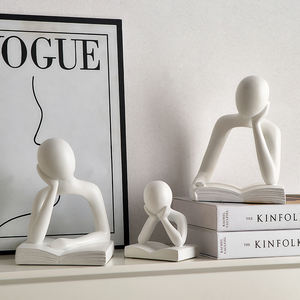 Adornos Artesanales de Personajes Abstractos de Estilo Moderno y Simple, Decoración Nórdica para Estanterías de Oficina - Product Image 2