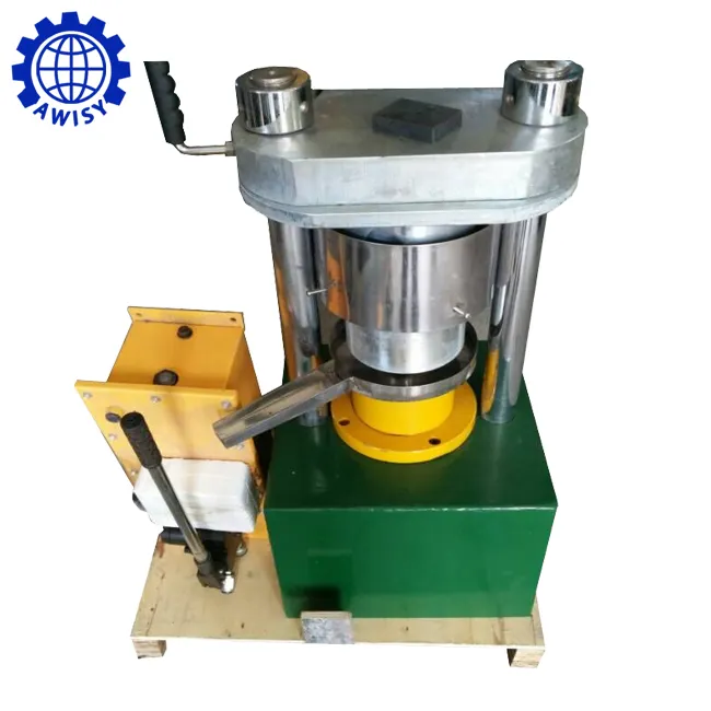 Hydraulic type good usage mini type almond oil press machine for oil seeds
