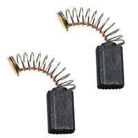 Lot de 2 balais de charbon HuaLian 6.3x6.3x15.5/17mm Réf 2 604 321904 pour GST 65 BE PST 50 PHS35 CSB 520-2
