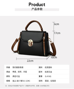 Fashion Shoulder for Women Ladies Crossbody Hand Bags Luxury Purses and Handbags New Pu Leather Trendy Handbags Manufacturer - Product Image 2