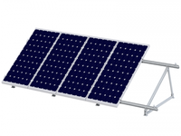 AM-TR-01 Kit complet de supports solaires triangulaires en aluminium pour toit plat – Fixations solaires triangulaires stables