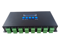 Contrôleur de lumière LED à pixels Ethernet Artnet vers SPI/DMX BC216 DC5V-24V, sortie 16 canaux, adapté aux bandes lumineuses WS2811 WS2812