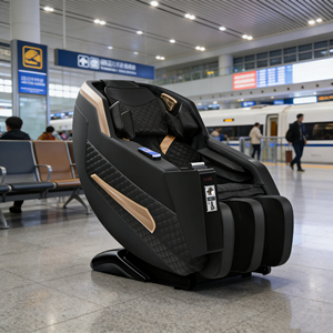 Bestseller Massagesessel Münzbetriebene <span class=keywords><strong>Massage</strong></span> 4D SL-Track Ganzkörper Elektrischer Zero-Gravity-Massagesessel für den Verkaufsautomaten - Product Image 6