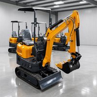 Livraison Gratuite Mini-Excavatrice Compacte de 1,2 Tonne avec Moteur Kubota, Conforme aux Normes EPA CE Euro 5, pour Usage Domestique, Fournisseur Mondial