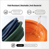 Bol pliable en silicone rond pour animaux de compagnie, spécialement conçu pour les animaux, bol portable pour chien pour l'alimentation et l'hydratation en extérieur, bol pour chat, bol pour chien