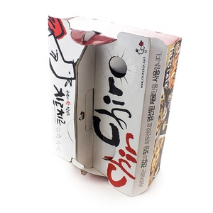 Caja de embalaje plegable caja de papel para comida rápida Pizza de <span class=keywords><strong>pollo</strong></span> frito - Product Image 2