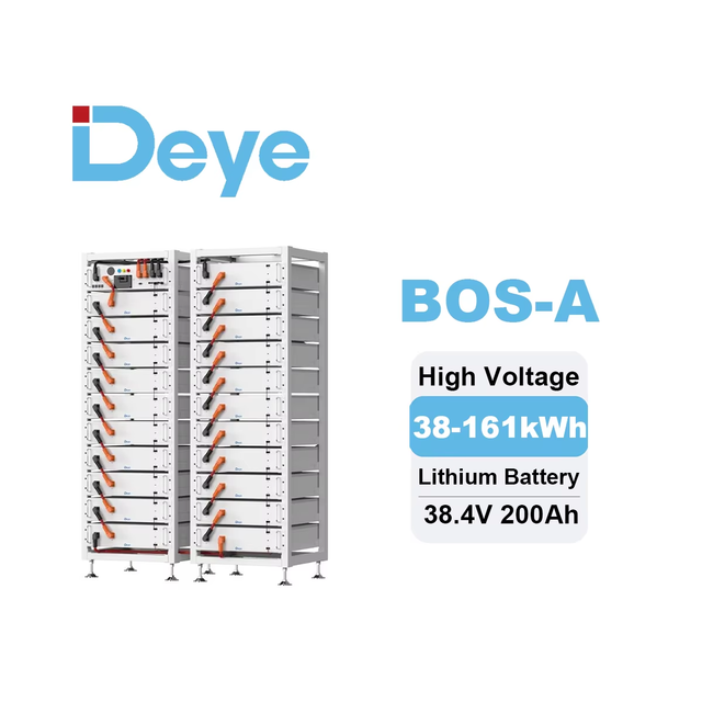 Stock High Voltage 200AH Battery for Solar Energy Storage System HV Deye Lithium Ion Batteries with Intelligent Protection