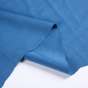 100% polyester teint tricoté <span class=keywords><strong>wathet</strong></span> net recyclé tissu de maille d'oeil d'oiseau - Product Image 5