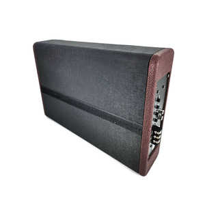 Caja de Subwoofer Activo Cuadrada de 8 Pulgadas, 12V, Alta Potencia, Madera MDF, Cubierta de Cuero, Ultra Delgado, Altavoz de Audio para Auto - Product Image 3