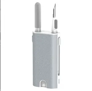 Kit de limpeza com escova macia, ferramenta de esponja para fones de ouvido Bluetooth, estojo de carregamento de fones de ouvido, telefone, câmera e laptop