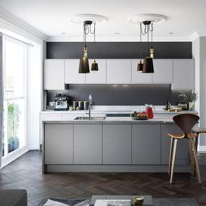 Gabinetes de Cocina Modulares Populares, Diseños de Cocina Modernos, Diseño de Cocina Pequeña para Apartamento - Product Image 1