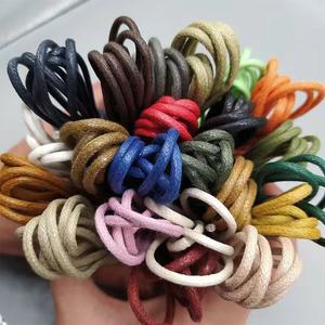 Tali Sepatu Katun Berlapis Lilin Bulat, Tali Sepatu Boot Berlapis Lilin Tebal 2.5mm, Dapat Dibuat Dalam Warna Lain - Product Image 4