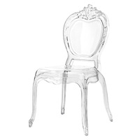 Chaises de banquet les plus vendues, mobilier d'hôtel, chaise de salle à manger en plastique transparent, chaise de mariage en acrylique, chaises de trône de palais pour événements