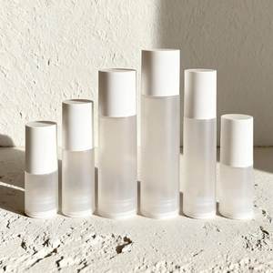 Emballage de flacon de soin corporel personnalisé givré, luxe, 50 ml, 100 ml, flacon pompe sans air <span class=keywords><strong>en</strong></span> plastique pour soin de la peau - Product Image 3