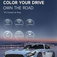 Film de protection de peinture (PPF) de luxe en TPU vert acide 7,5 mil, vinyle PVC 1,52*15M, accessoires de voiture, enveloppement durable et aux couleurs vives