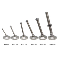 Fournisseur chinois odm oem rohs 7769 80mm m12 * 80/100/120/150mm Pieds pivotants réglables ss304 pour meubles en m6 m8 m10 m12 m16