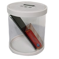 Boîte de verrouillage en acrylique avec minuterie et port de charge USB-Conception anti-dépendance pour téléphones, cigarettes, collations et plus