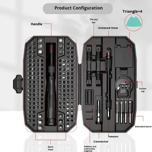 152-in-1 OEM Chrome Vanadium Steel <b>Screwdriver</b> Tool <b>Set</b> 1-Year Warranty for Computer Mobile Phones Electronics Tablet Repair - Product Image 2