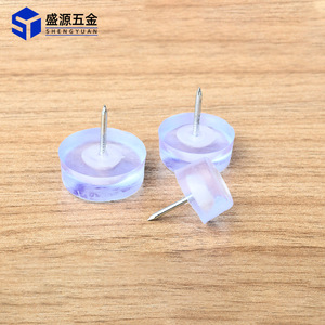 Shengyuan Furniture Leg Protection <b>Pad</b> Transparent Silicone Round Blue Silent Floor Nail For Table <b>Chair</b> Stool - Product Image 3