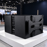 LA-6S Profesional 18 Inch Active Line Array Subwoofer 2400W DSP Speaker Bass Bertenaga Sistem Audio untuk Acara Panggung Luar Ruangan