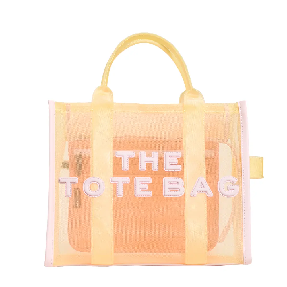2022 New Fashion the Tote Bag with Custom Printed Logo with Zipper Marc the Tote Bag Jacobs the Small Mesh Tote