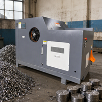Machine automatique de fabrication de briquettes de copeaux d'aluminium PLC, équipement de pressage de briquettes de copeaux métalliques