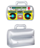 Accessoires gonflables de Radio de PVC Boombox 80s 90s décorations de fête jouets pour Rappers Hip Hop Costumes d'adulte accessoire
