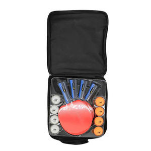 Ensemble de raquettes de <span class=keywords><strong>ping</strong></span>-<span class=keywords><strong>pong</strong></span> personnalisées pour 4 personnes <span class=keywords><strong>raquette</strong></span> de tennis de table à 8 balles avec sac de transport en bois de caoutchouc et fibre de carbone - Product Image 2