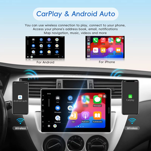 วิทยุติดรถยนต์ Podofo 1 Din หน้าจอสัมผัสหมุนได้ 10.1 นิ้ว รองรับ YouTube Video/Wireless Carplay/Android Auto เครื่องเล่น MP5 ในรถยนต์ ระบบ FM รองรับ OEM/ODM - Product Image 2