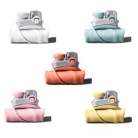 Múltiples colores disponibles Botella de agua de silicona Viaje Gimnasio Deportes Botella de agua plegable con pajita