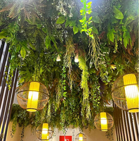 Décoration de plafond en plantes vertes artificielles pour restaurant, hôtel, verdure suspendue, décoration de plafond pour mariage