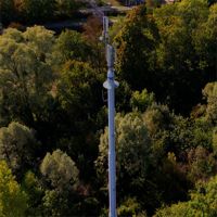 Torre de Telecomunicaciones Monopolar de Acero Tubular Cónico Galvanizado en Caliente para Antena de Estación Base de Telefonía Celular 4G