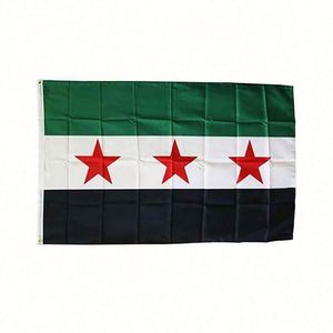 High Quality Durable Polyester Free Syria Revolution <b>Flag</b> with Custom Size Color Logo Digital Printing - Product Image 1