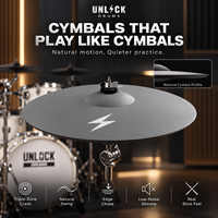 Set Drum Elektronik dengan Modul 5 Drum 4 Cymbal Kit Lengkap