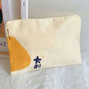 กระเป๋าเครื่องสำอางแบบกำหนดเอง ผ้าแคนวาส สำหรับเดินทาง กระเป๋าจัดระเบียบแบบมืออาชีพ ผ้าแคนวาส รับผลิตแบรนด์ส่วนตัว พร้อมสกรีนโลโก้ สำหรับกระเป๋าเครื่องสำอางเดินทาง - Product Image 5