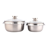Casserole antiadhésive marmite à riz 16cm 20cm métal acier inoxydable marmite coréen DOLSOT bol en pierre avec dessous de plat
