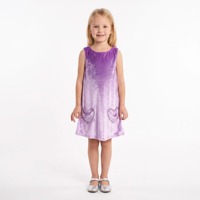 Robe de soirée princesse sans manches en tulle rose lilas 3D avec perles et sequins pour filles, vente en gros ODM