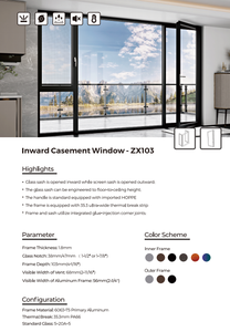 Ventanas y Puertas de Aluminio con Aislamiento Térmico, Vidrio Bajo Emisivo y Resistentes a Impactos, Marca Deioux - Product Image 3