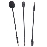 Mini casque micro 3,5 mm, petit microphone polyvalent pour les conférences et l'utilisation de caméras