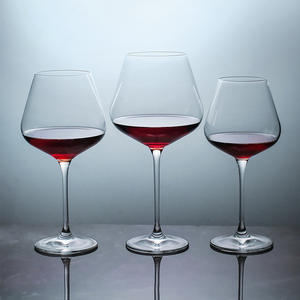 Toptan Hafif Lüks Şarap Kadehi Borosilikat Cam Şarap Hediye Kutusu Seti Yüksek Görünüm Seviyeli Uzun Pembe Şarap Kadehleri - Product Image 4