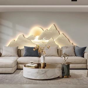 Vente en gros usine : Peinture murale décorative LED avec vue sur la montagne, sculpture laser, pour décoration intérieure - Product Image 3